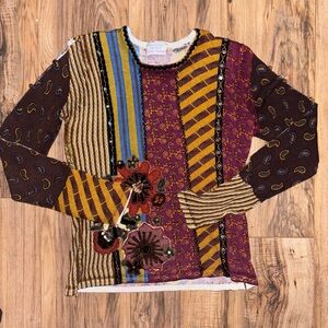 Vintage patchwork top. Y2K. REPURPOSED.